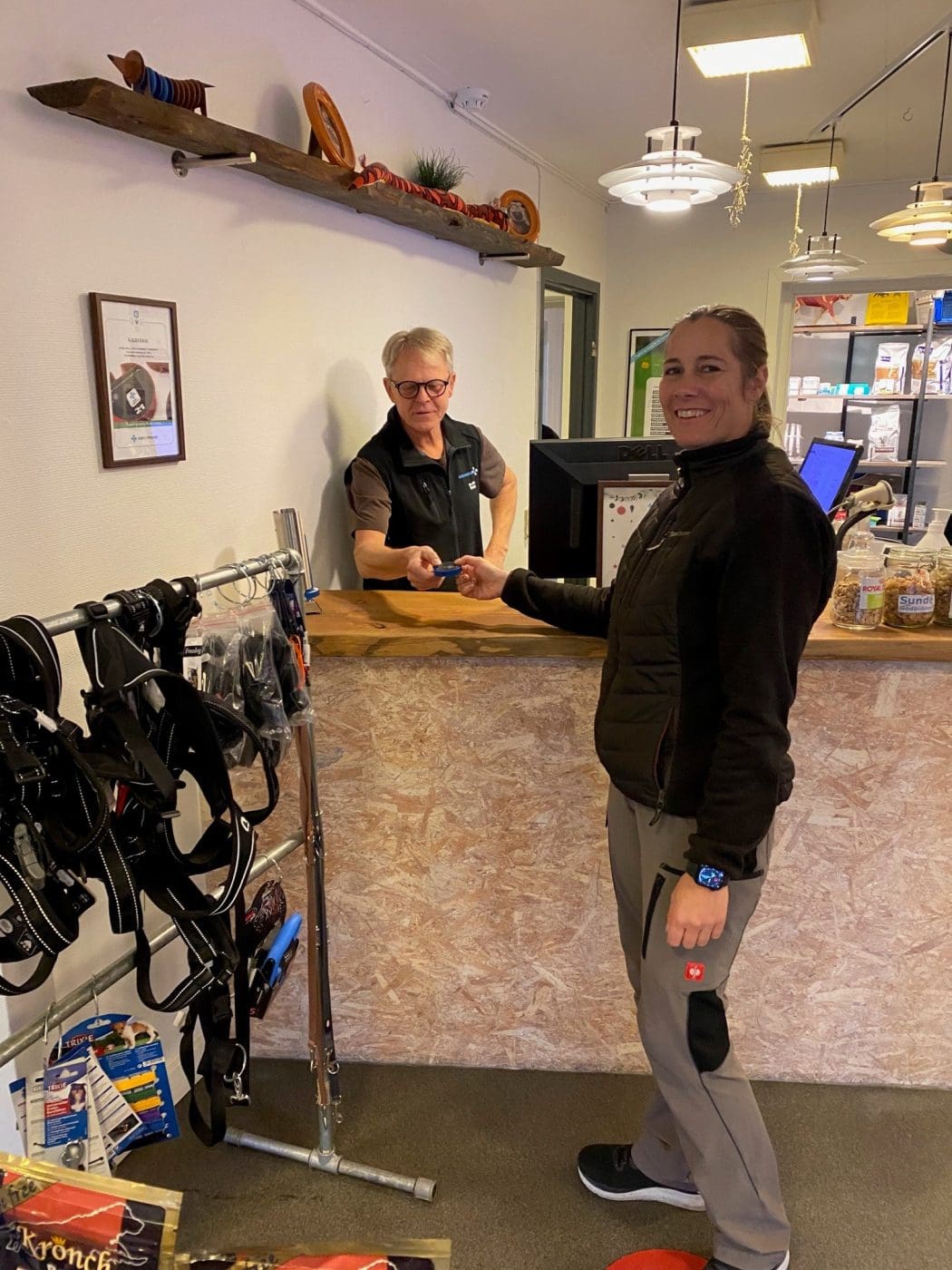 Reception at Odder Veterinary Clinic Call System