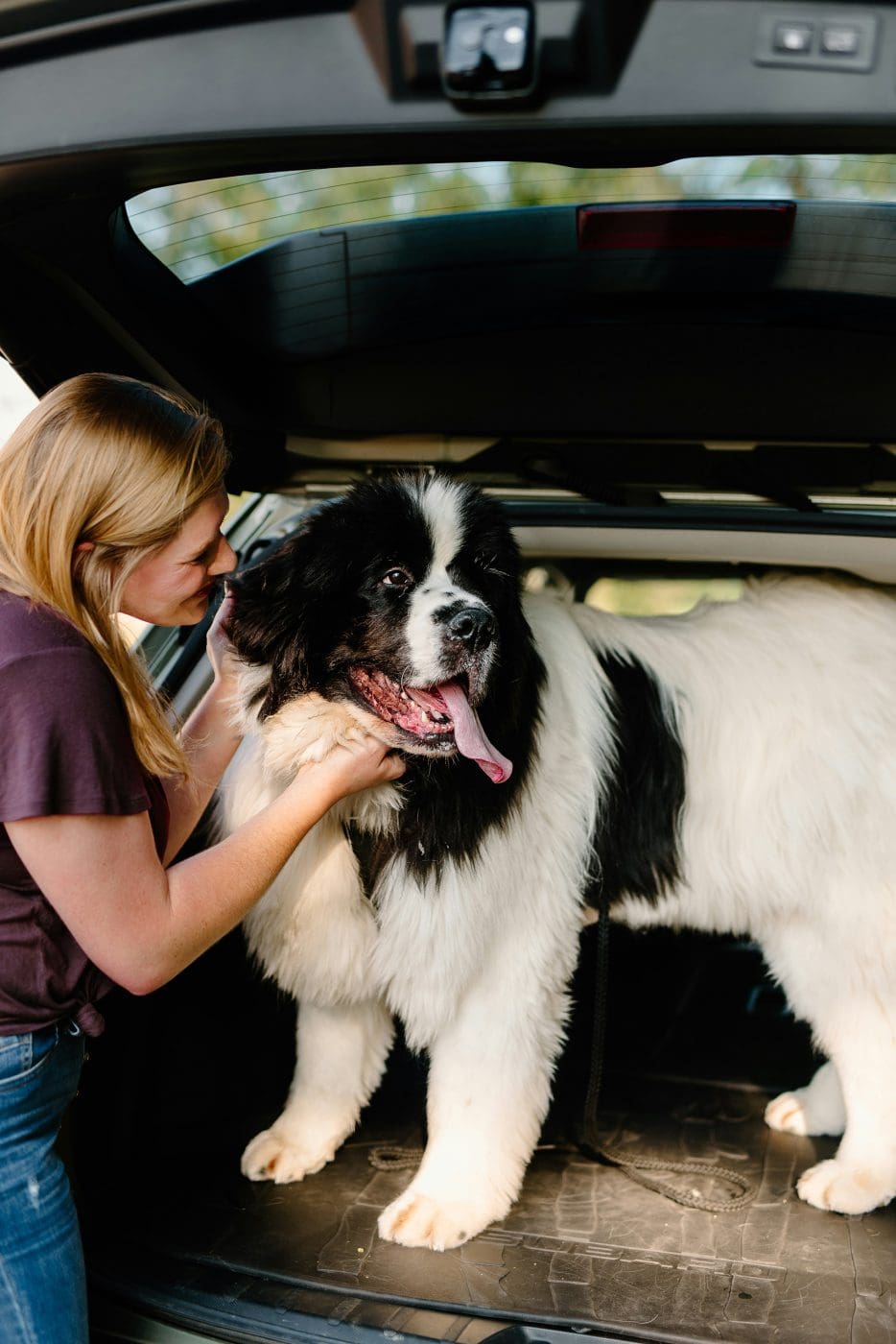 picture of a woman with her dog
