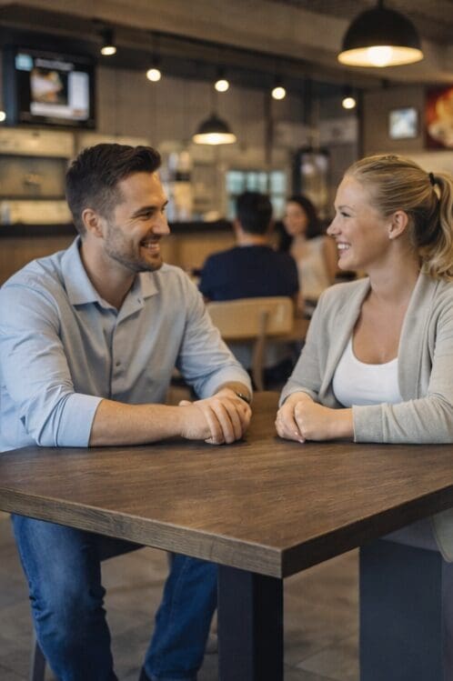 Self service restaurant kiosk with pager system for order pickup